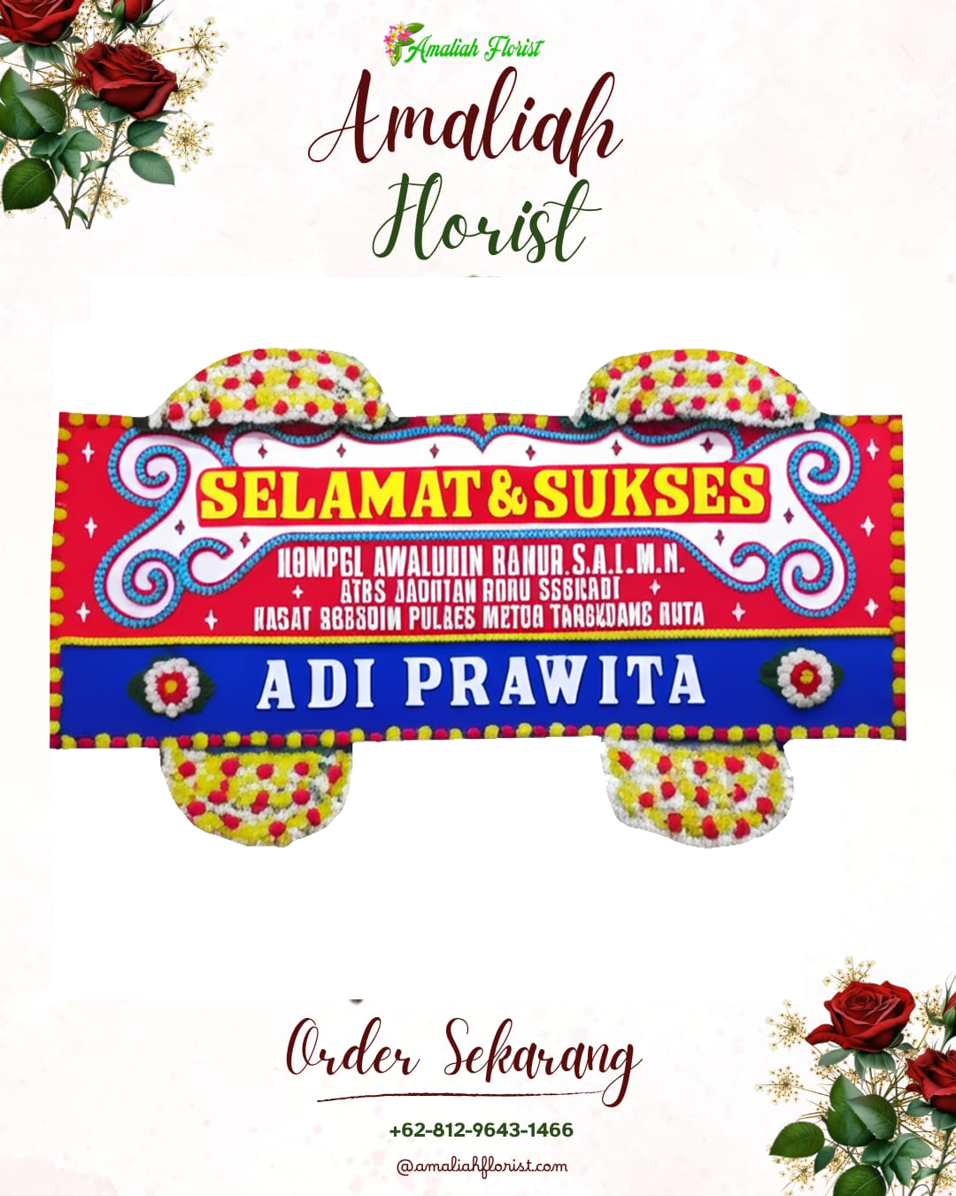 Papan Bunga Ucapan Selamat Bambanglipuro